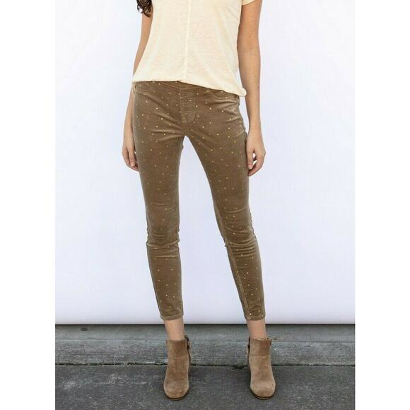 Evy’s Tree 1X Velour Skinny In Fawn Plus - Picture 1 of 4